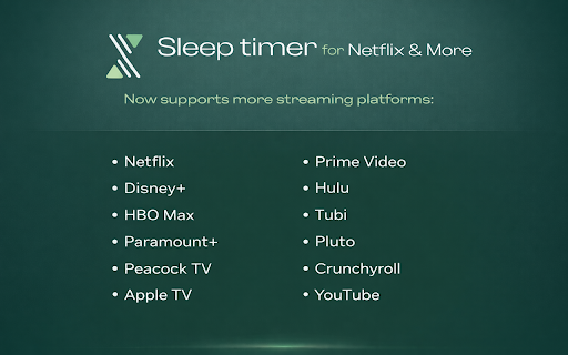 Sleep timer for Netflix & More screenshot