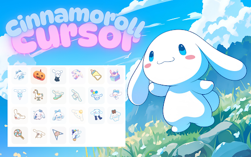 Cinnamoroll Cursor - Custom Sanrio Cursor for Chrome screenshot