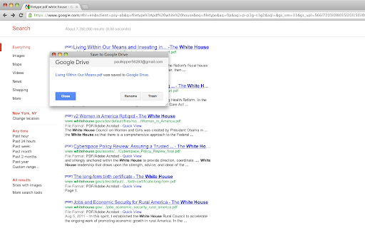 Save to Google Drive screenshot