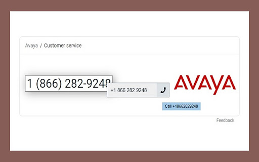 Avaya Browser Extension screenshot