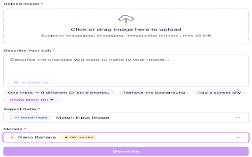 AI Image Editor screenshot