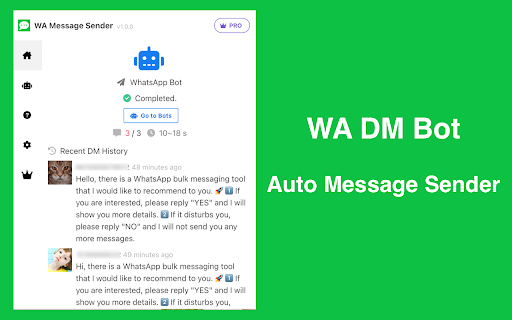 Message Sender - Web Sender screenshot