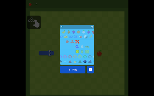 Doodle Snake Game Google Chrome Play screenshot