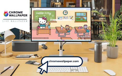 Hello Kitty Classroom Live Wallpaper screenshot