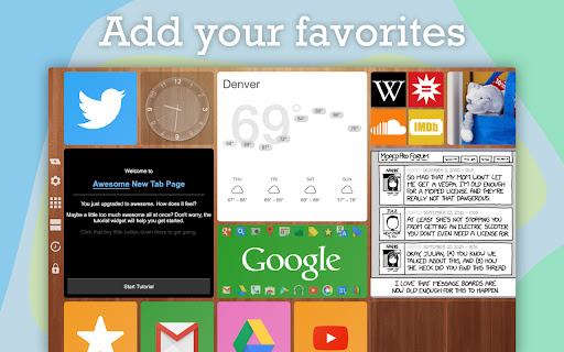 Awesome New Tab Page™ screenshot