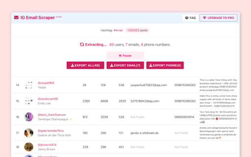 Email Scraper screenshot