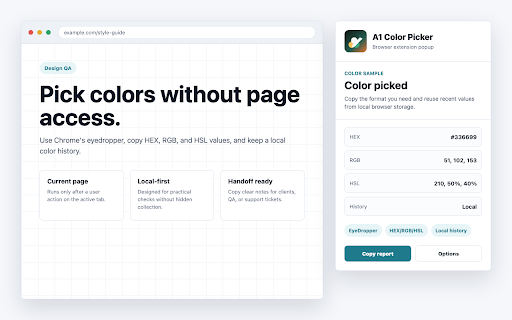 A1 Color Picker screenshot
