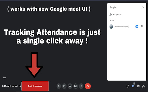 Meet Attendance Tracker – for Google Meet screenshot