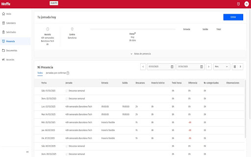 Toffu - Autofill Woffu schedule screenshot
