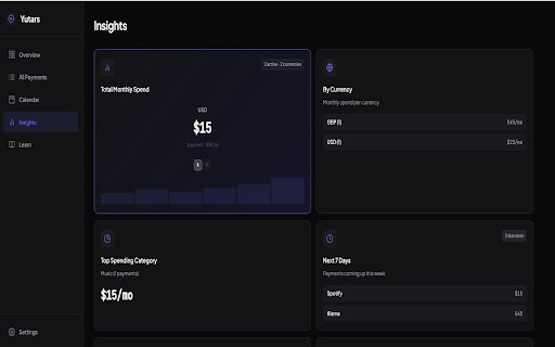 Yutars - Payment Tracker screenshot