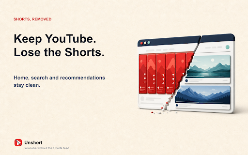 Unshort: Remove YouTube Shorts screenshot