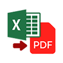 Excel to pdf icon
