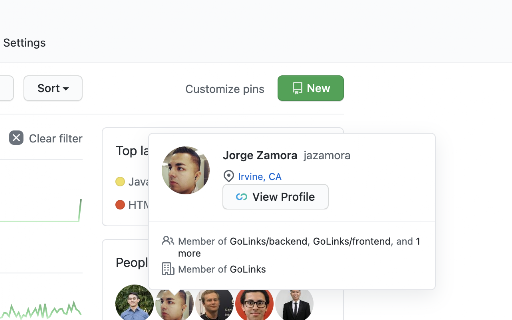 GoProfiles screenshot