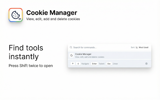 Cookie Editor screenshot