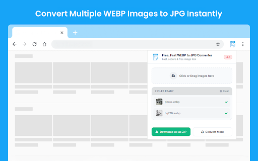 Free, Fast WEBP to JPG Converter screenshot