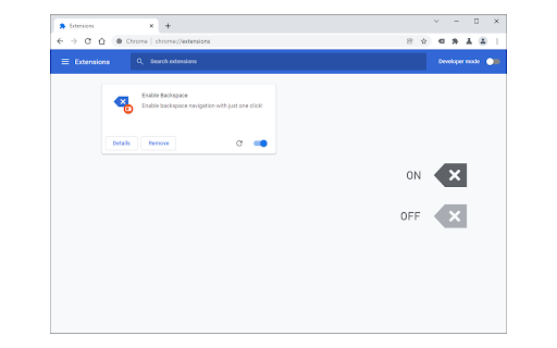 Enable Backspace screenshot