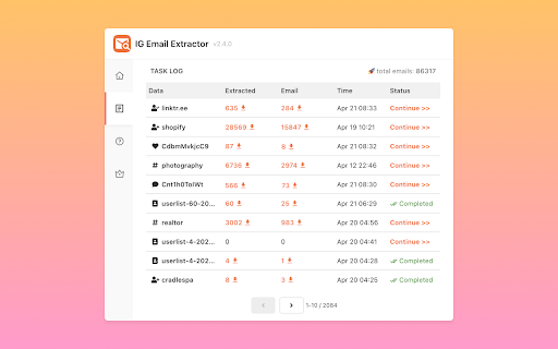 Email Scraper for Ins screenshot