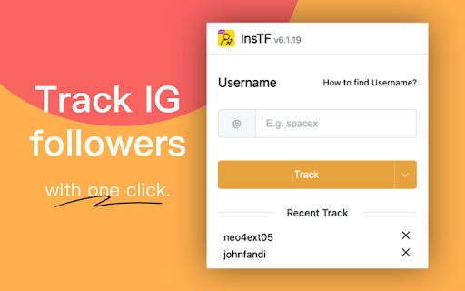 InsTF - Instagram follower & unfollower tracker screenshot