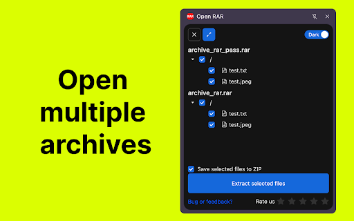 RAR File Opener screenshot