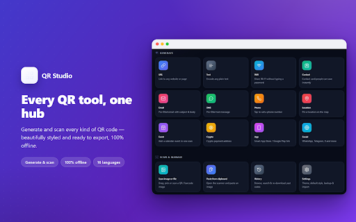 QR Studio – QR Code Generator & Scanner screenshot