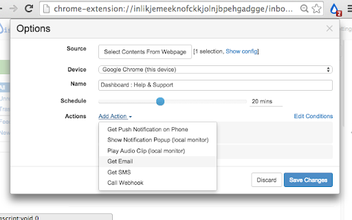 Distill Web Monitor screenshot