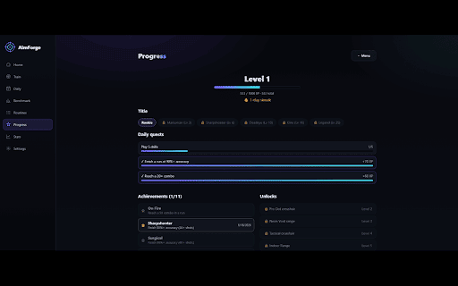 AimForge: Aim Trainer screenshot