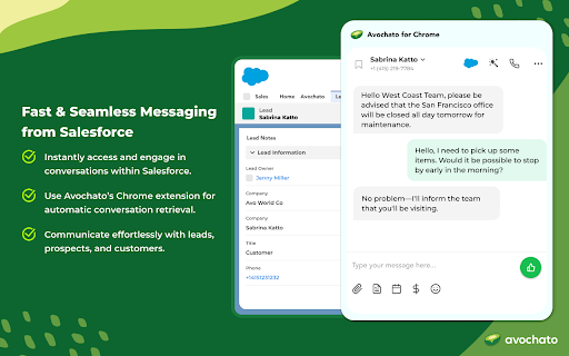 Avochato - Business Texting, Calls & Live Chat screenshot