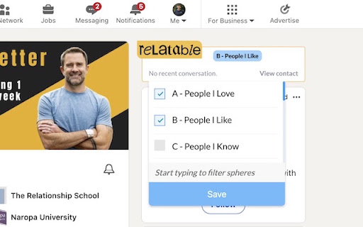 Relatable CRM screenshot