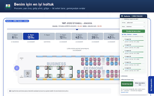 RayKonfor — Tren Koltuk Asistanı screenshot