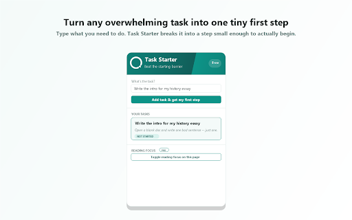 Task Starter — Beat the Starting Barrier screenshot