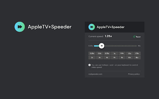 Apple TV Speeder: adjust playback speed [QVI] screenshot