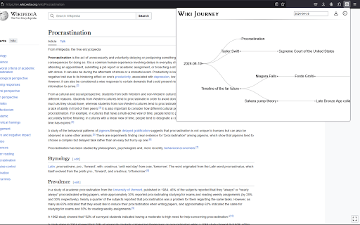 Wiki Journey screenshot