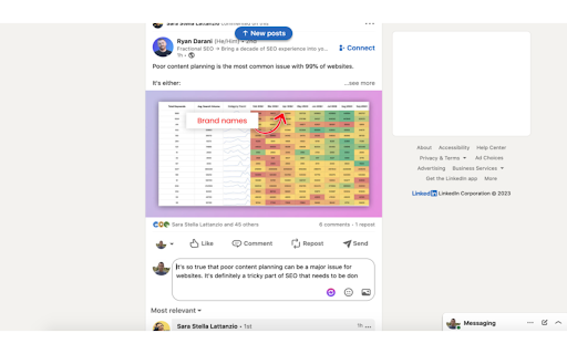 AI assistant for Linkedin screenshot