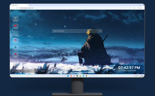 Lonely Thorfinn Vinland Saga Live Wallpaper screenshot