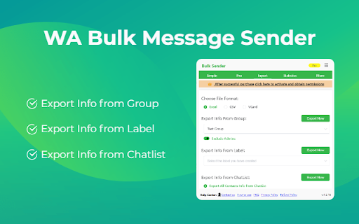 WA Bulk Message Sender screenshot