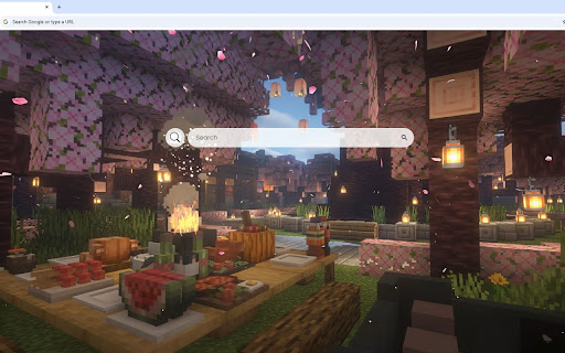 Sakura Picnic Minecraft Live Wallpaper screenshot
