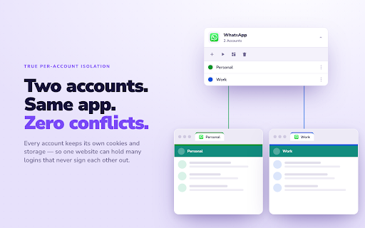 ChatPanel: Multi-Account Sidebar for WhatsApp, Telegram & Discord screenshot