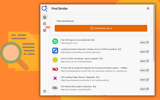 Find Similar - find similar web powered by AI screenshot