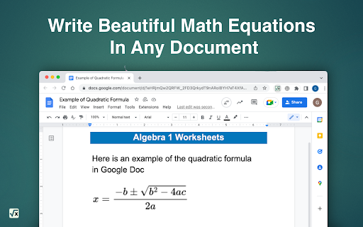 MATH Keys - Equation & Formula Editor screenshot