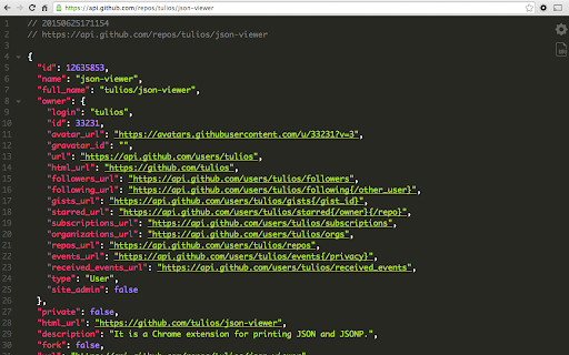 JSON Viewer screenshot
