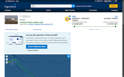 FlightAware → SimBrief Converter screenshot