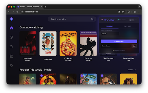 Stremio Party screenshot