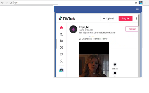 Desktop for Tiktok online screenshot