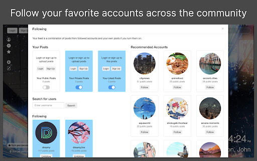 Dreamy - Anime HD New Tab Sharing App screenshot
