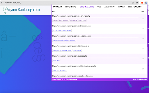 SEO Spider Tools screenshot