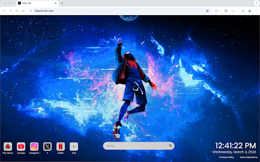 Spider-Man Miles Lost in Space Live Wallpaper screenshot