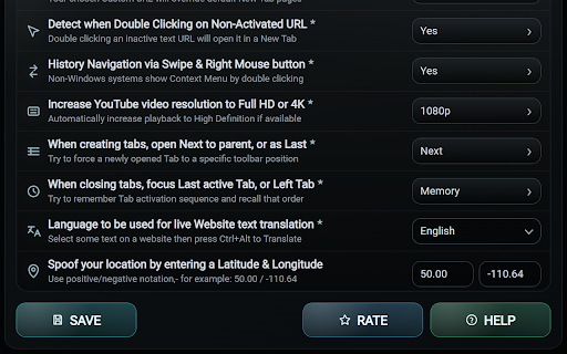 New Tab & Toolbox screenshot