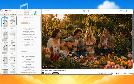 YouChords: Real-Time Guitar Chords for Any YouTube Music Video screenshot