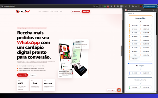 Cardapi.Online Pedidos screenshot