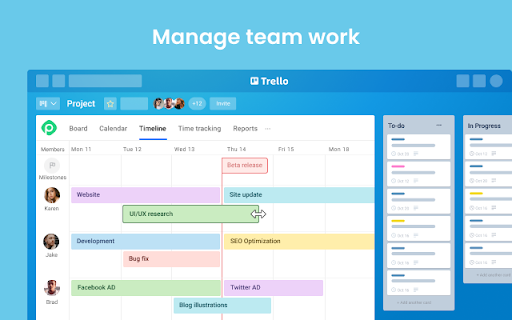 Planyway for Trello: Calendar, Timeline, Time Tracking and Reports screenshot